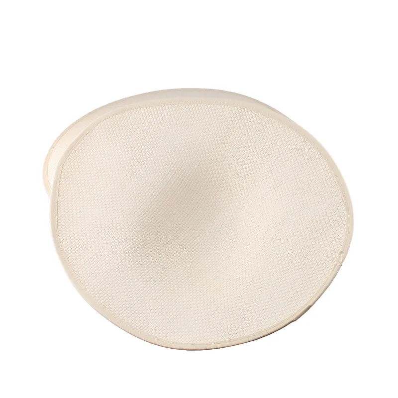 

New 45CM Irregular Shaped Big Hat Wedding Beige Fascinator Base Hats For Women Church Occasion Derby Party Accessories 6Pcs/Lot