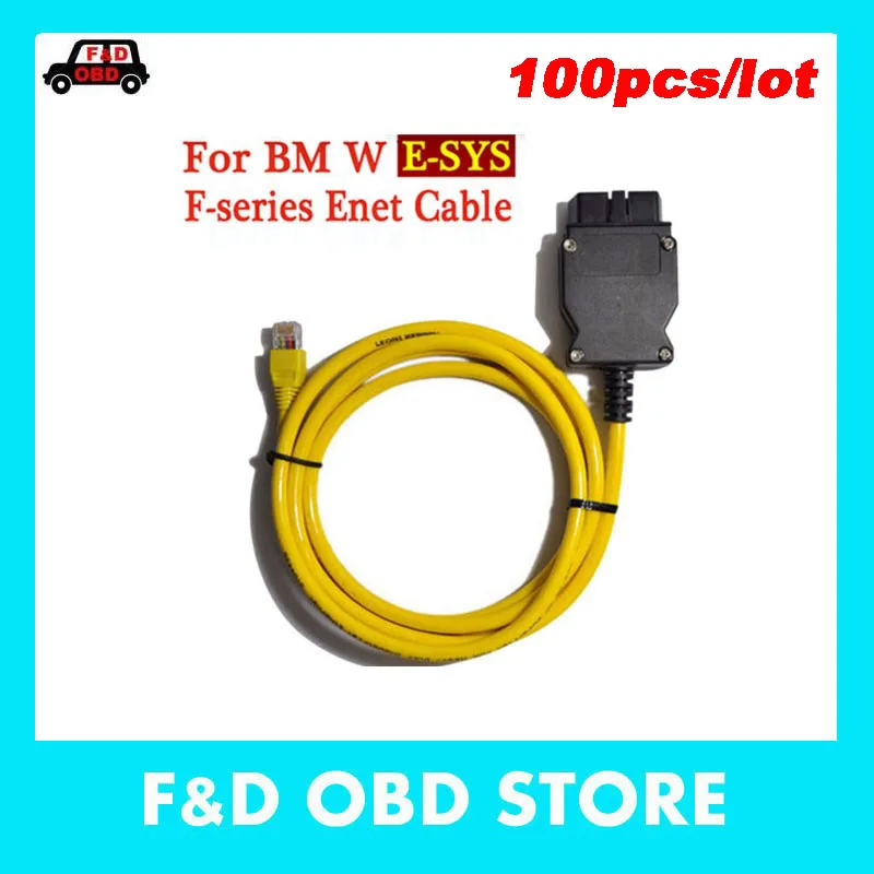 100 шт. Новый ESYS кабель для передачи данных 3.23.4 V50.3 B MW ENET Ethernet к OBD интерфейсу E SYS ICOM