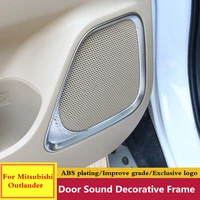 for mitsubishi outlander 2015 2016 2017 2018 abs car inner door stereo speaker audio sound decorative frame lamp cover trim
