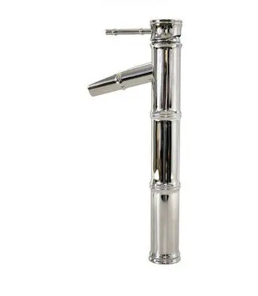 

Free shipping polished chrome Bamboo Style Bathroom Vessel Sink Faucet