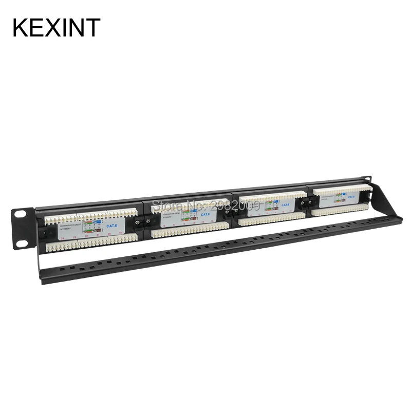 1U 19 дюймов UTP медный Lan кабель 2U CAT5E CAT6 24 48 порт RJ45 сетевая коммутационная