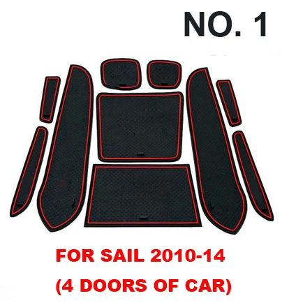 

1set FOR Chevrolet sail 2010-2014 / 2015 Gate slot pad