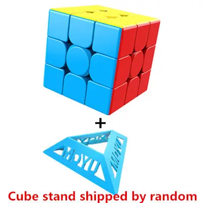 cube and stand MoYu Yuhu, 3x3x3, meilong magic cube stickerless куб головоломка Профессиональный Скорость cubo magico, Обучающие образовательные игрушки для студентов - Цвет: cube and stand