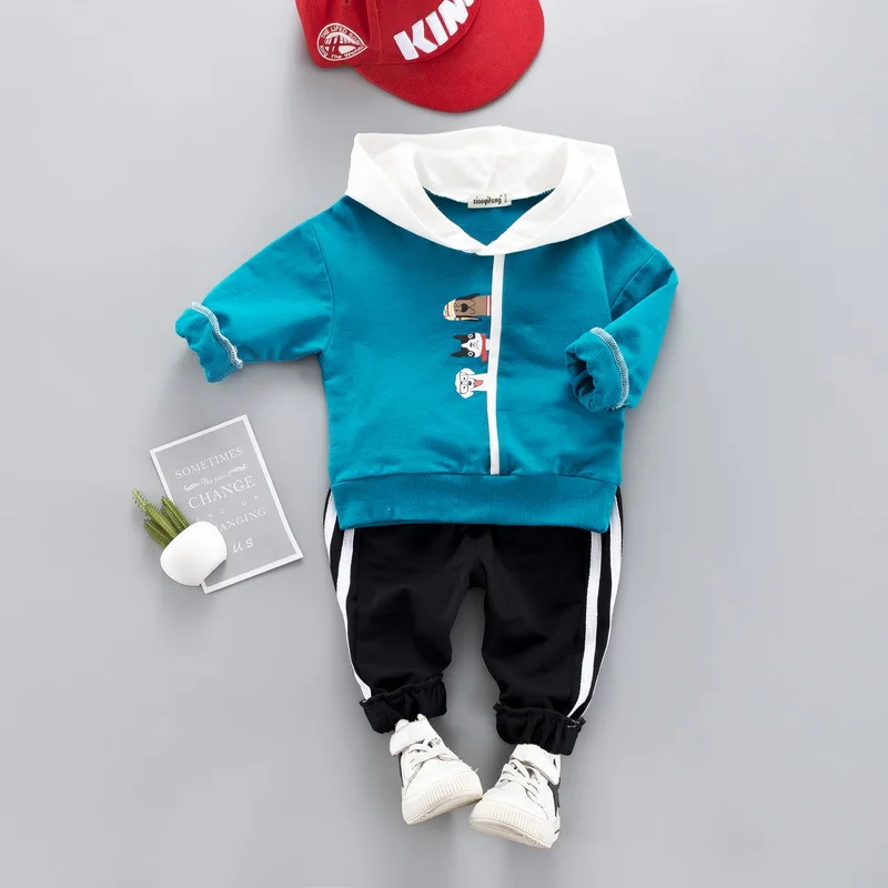 Cute Toddler Newborn Kids Baby Children Boys Girls Cotton Warm Clothing Long Sleeve T-shirt Tops 0-4Years Two-piece trousers | Детская