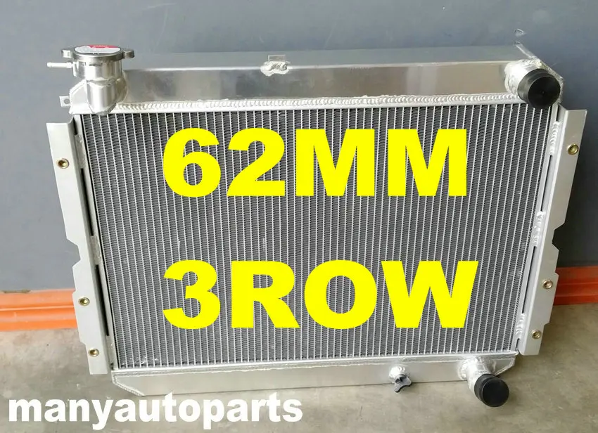 3 ряда для Toyota Landcruiser 60 серии HJ60 HJ61 HJ62 алюминиевый радиатор MT + два