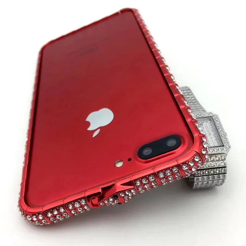 Роскошный Шикарный чехол-бампер с алмазами для Iphone X 8 8Plus 7 7Plus 6S 6Plus чехол
