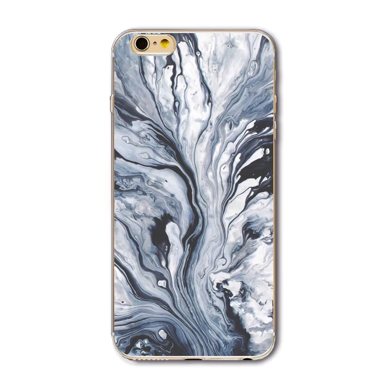 Мрамор камень изображения окрашены телефон Чехлы для мангала iPhone 6 6S 4.7