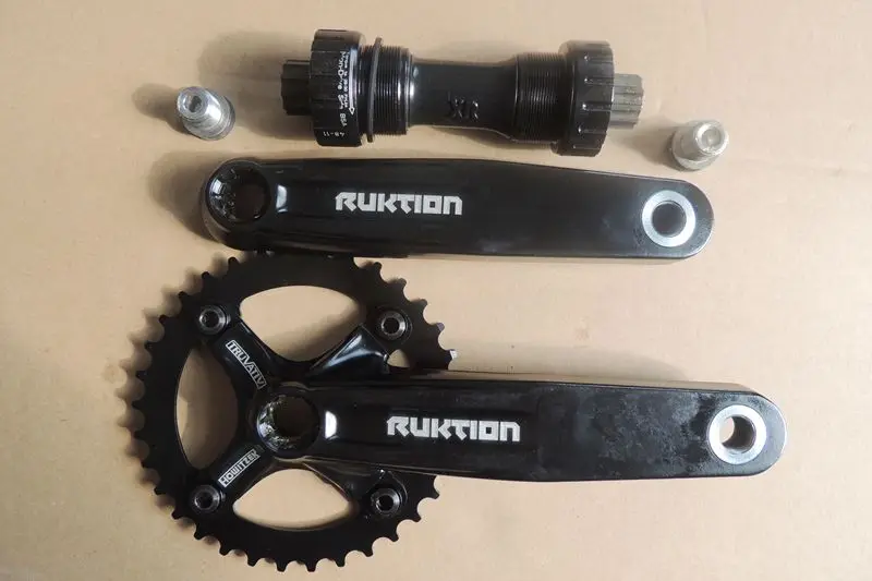 bb and chainwheel Srram 34T алюминий ISIS Нижний Кронштейн вниз холм DH Кривошип цепное колесо - Цвет: bb and chainwheel