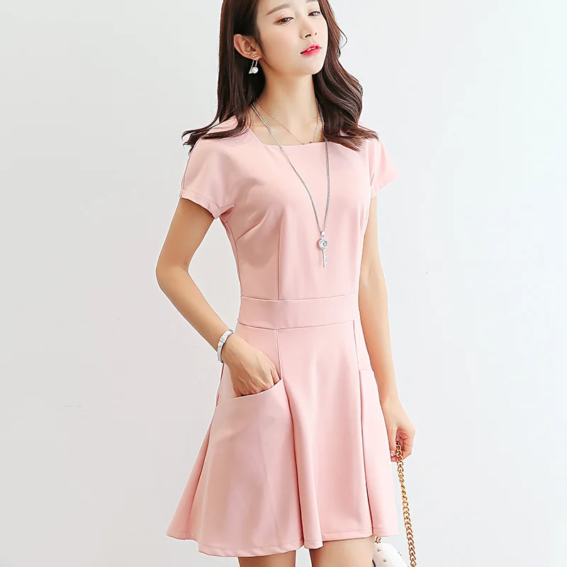 Платье Джокера с коротким рукавом в Корейском стиле большие размеры женские