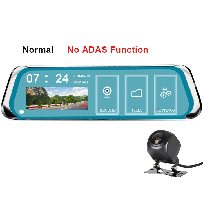 Normal version 10 ''4G зеркало заднего вида Автомобильный видеорегистратор HD 1080P Авто регистратор двойной объектив рекордер WiFi ADAS gps навигация видеорегистратор резервная камера F800 - Название цвета: Normal version