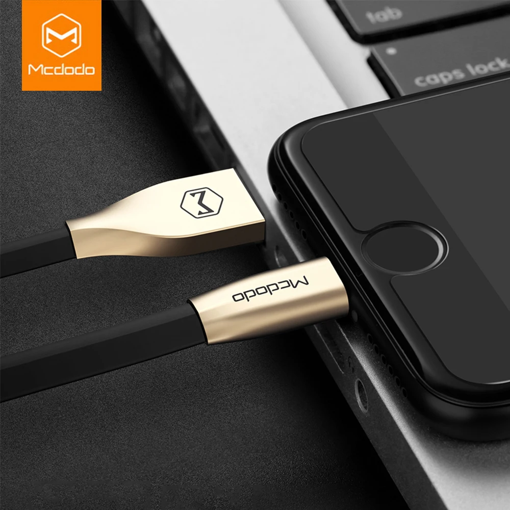 Usb кабель Mcdodo для iPhone 7 Plus быстрая зарядка из цинкового сплава 1 м 5 Lightning USB 8 5S 6 s