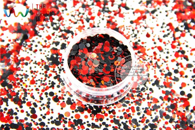 RAP321 252 смешивание цветов точечные фигуры круглые Блестки для дизайна ногтей гель