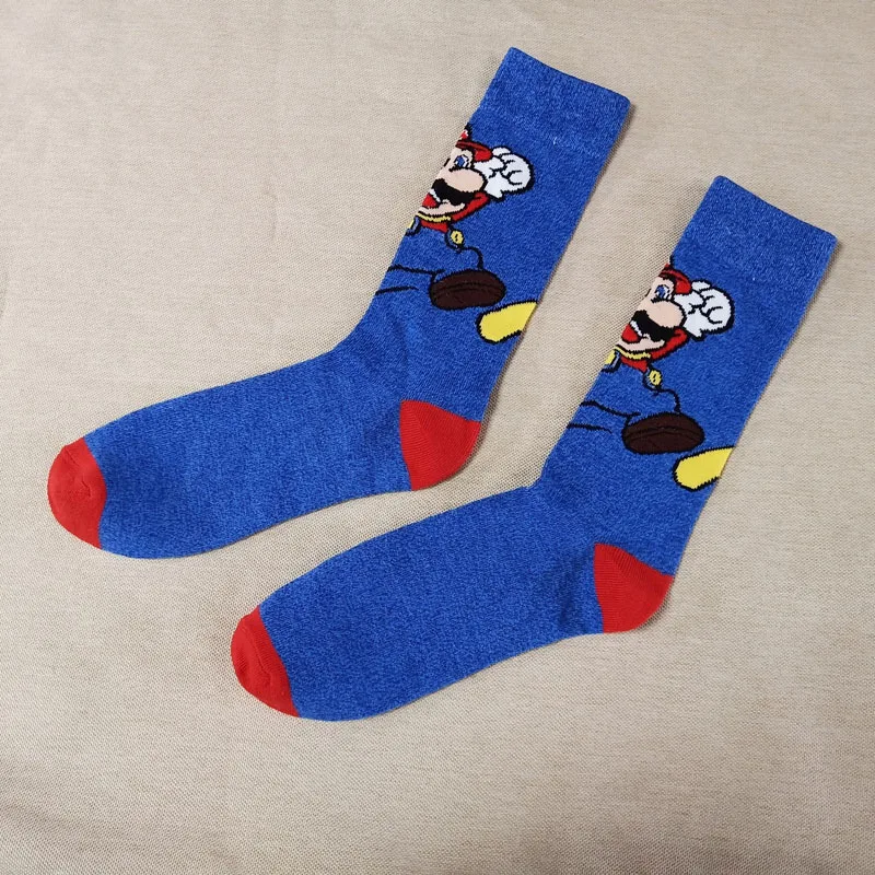 

Game Super Mario Socks Street Cosplay Cotton Comics Women Men Donkey Kong Mario Bros Socks Party Novelty Funny Party Halloween