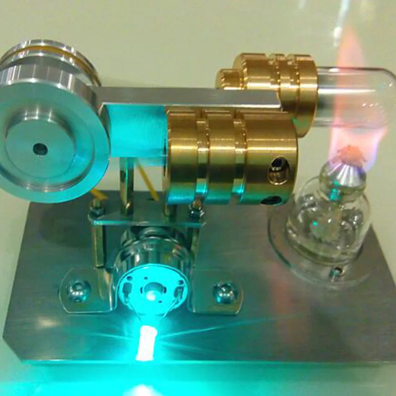 

Stirling engine external combustion micro-generator steam engine hobby birthday gift model engine