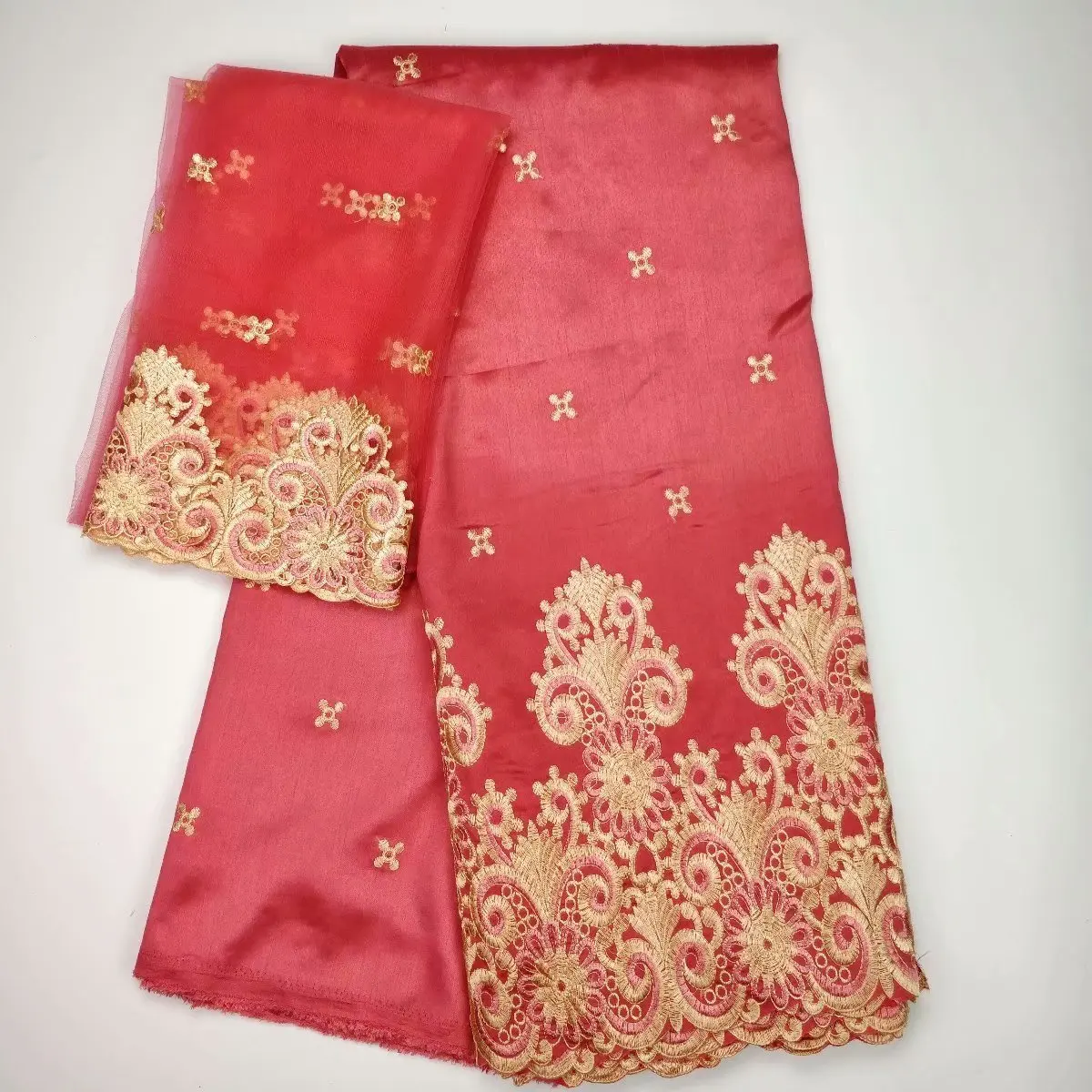 Индийская Джордж кружева нигерийская белая кружевная ткань 2018 Высокое качество