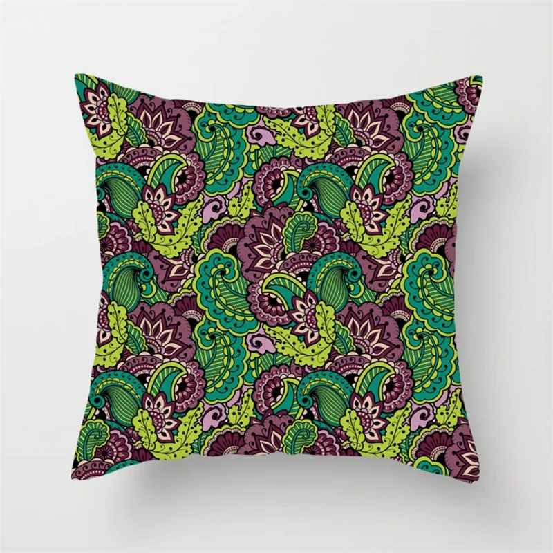 

Fuwatacchi Geometry Printing Pillow Cases Colorful Cushion Covers Cotton For Car Home Sofa Decoration Pillow Covers 2019