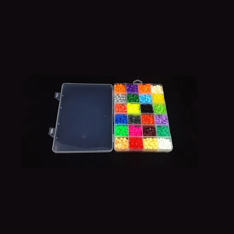 2400 шт. бусины Hama 5 мм Perler 24 цвета сделай сам Креативные 3d пазлы игрушки Танграм