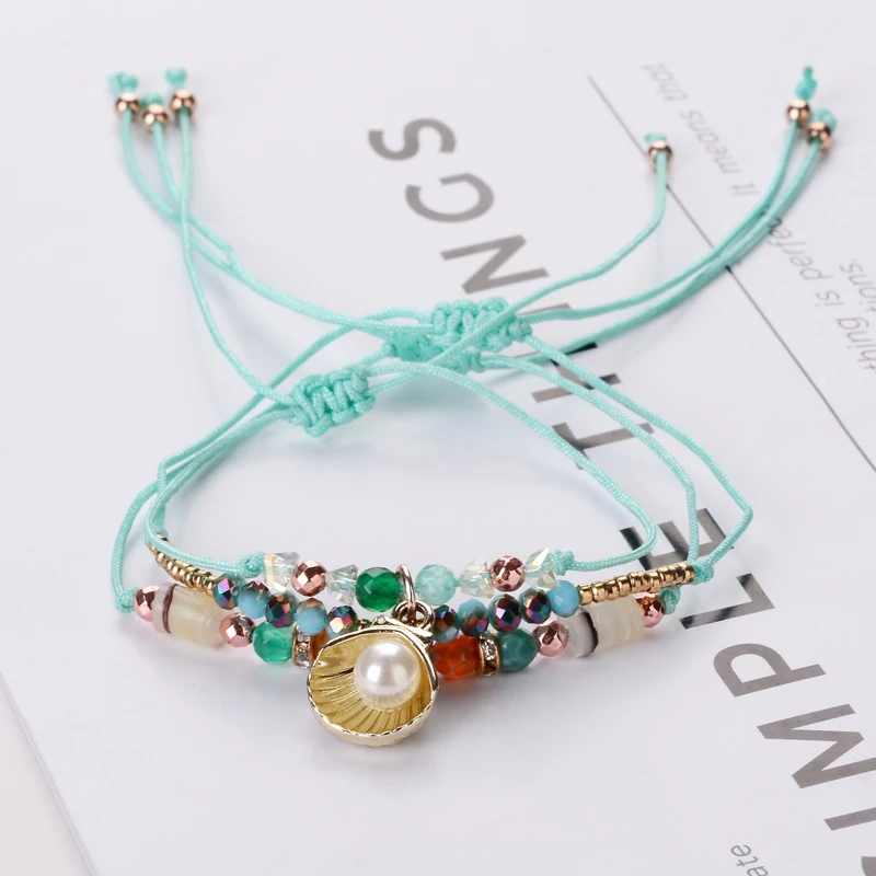 3 шт./компл. браслеты дружбы ручной работы с узелком и веревкой для женщин браслет