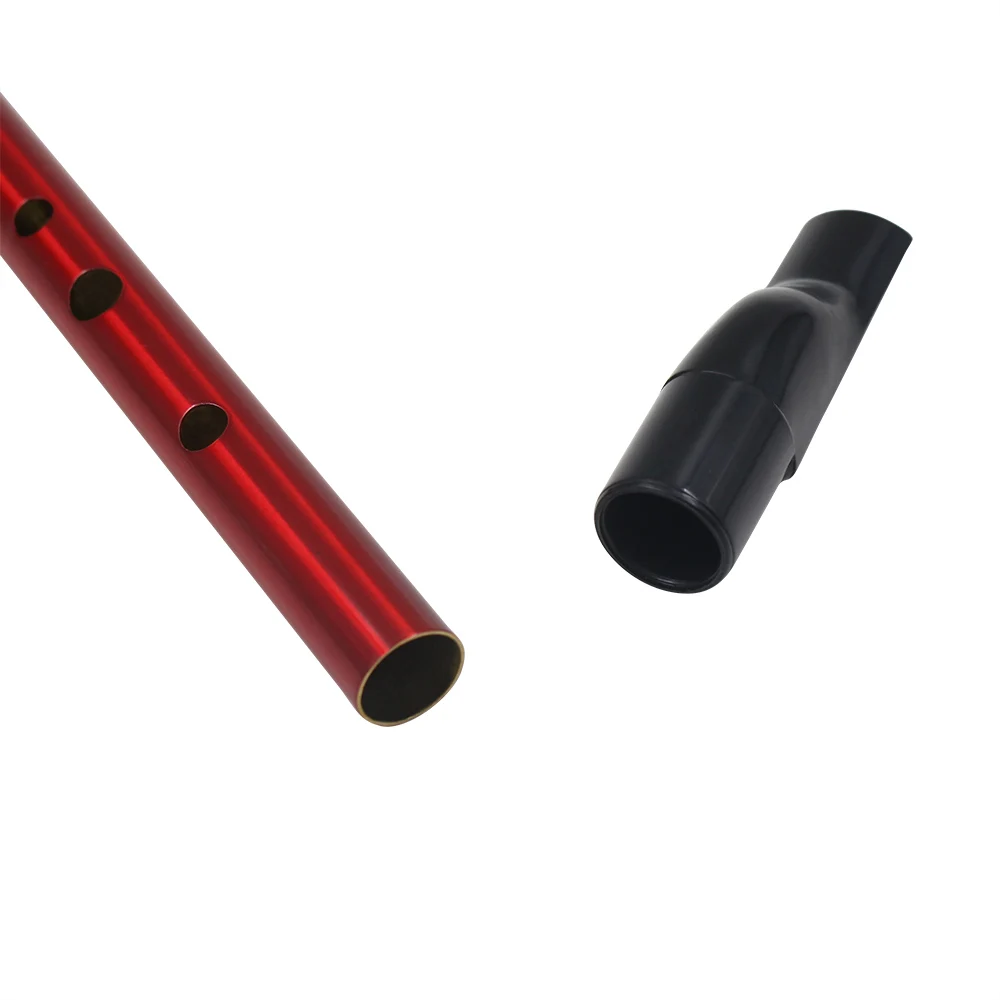 Латунная D клавишная ирландская флейта красная Tinwhistle музыкальный инструмент Ireland