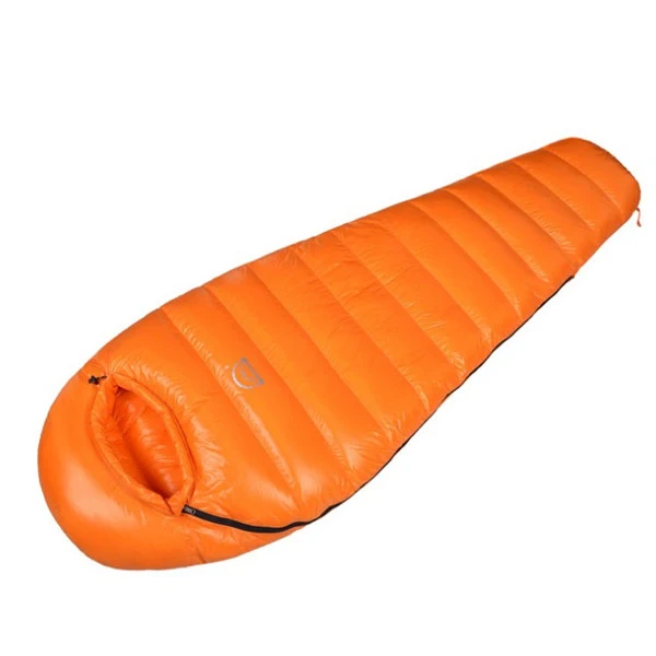 1000G orange Новое обновление Сверхлегкий Мумия 90% белый гусиный пух спальный мешок Открытый Кемпинг Туризм полностью подкладка структура S604 - Цвет: 1000G orange