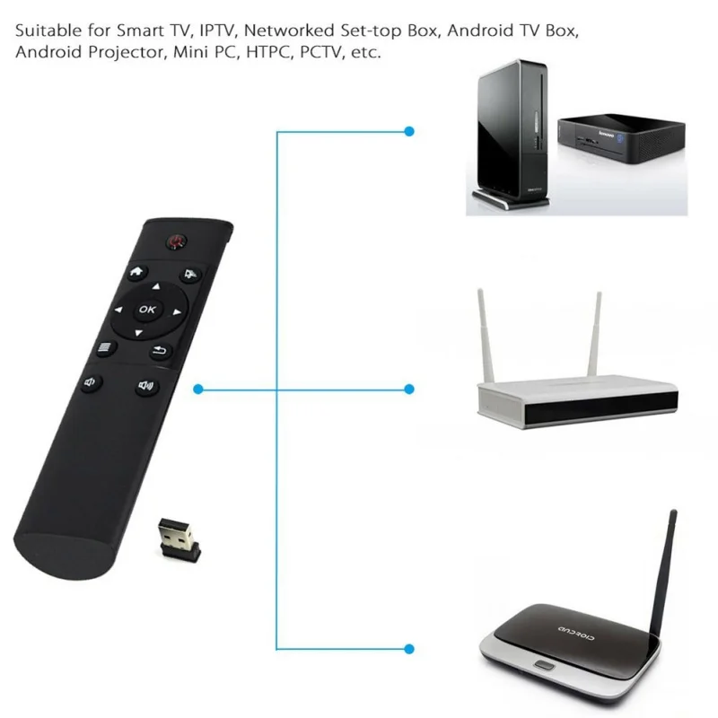 Professional T9 2.4Ghz Wireless Fly Air Mouse Android Remote Control for Tv Box Mini PC Andriod | Электроника