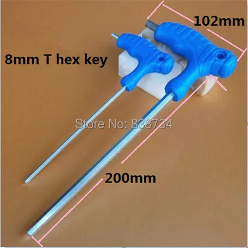 

5pcs 8mmT hex key alloy steel T handle hex allen key wrench tool