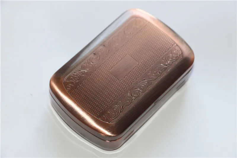 5 шт./лот бронзовый металлический Карманный табачный ящик винтажная сигарета с