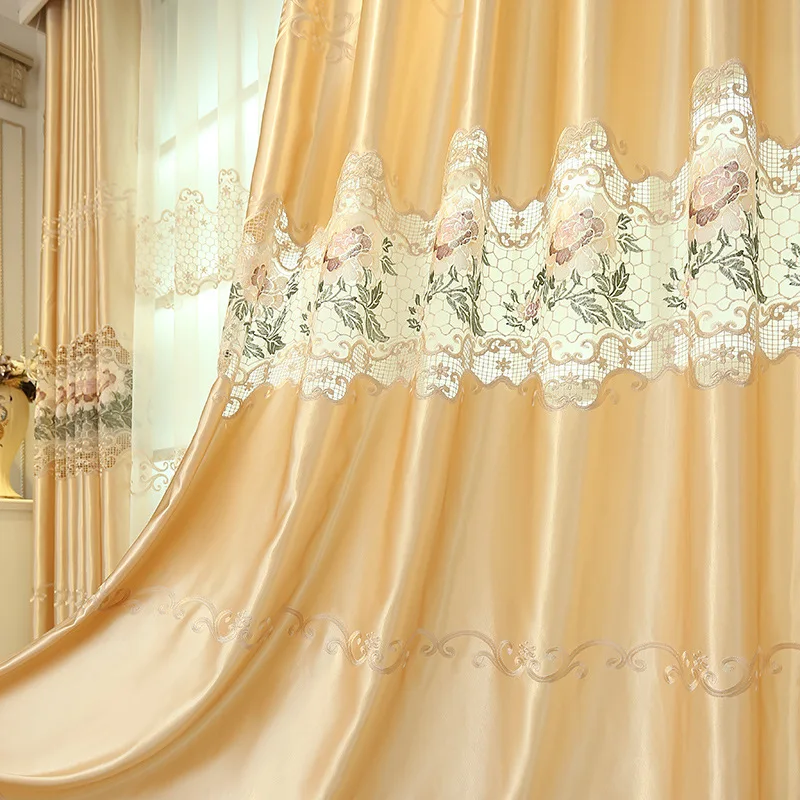 Европейский качество Водорастворимые из вышитого гардинного полотна для шторы