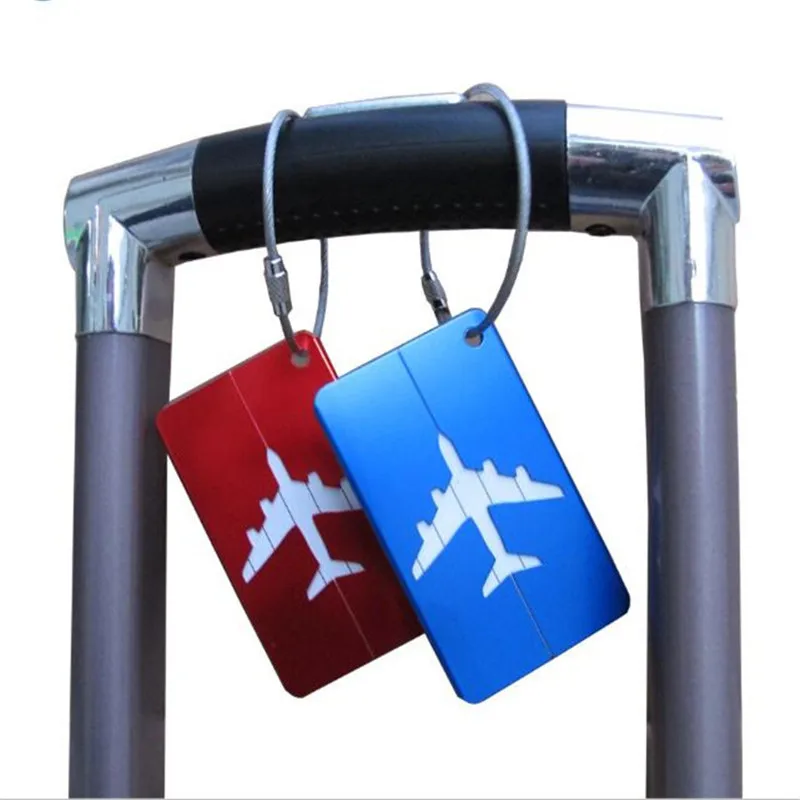 

Aluminium Alloy Luggage Tags Baggage Name Tags Suitcase Address Label Holder Travel Accessories for Id Tag Luggage