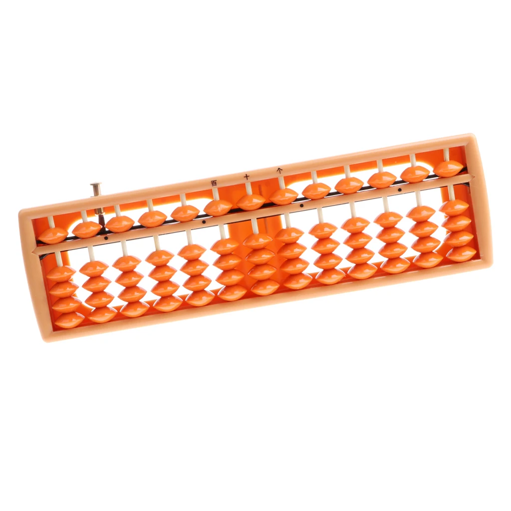 Пластиковые 13 стержней Abacus математические подсчета Обучающие игрушки с кнопкой