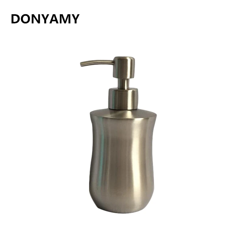 Ручной насос DONYAMY 350 мл жидкое мыло для ванной комнаты отделка из нержавеющей