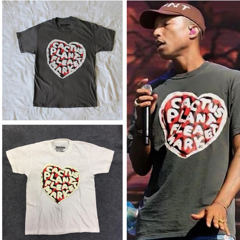 Футболка CPFM для мужчин и женщин хлопковая рубашка в стиле Харадзюку с