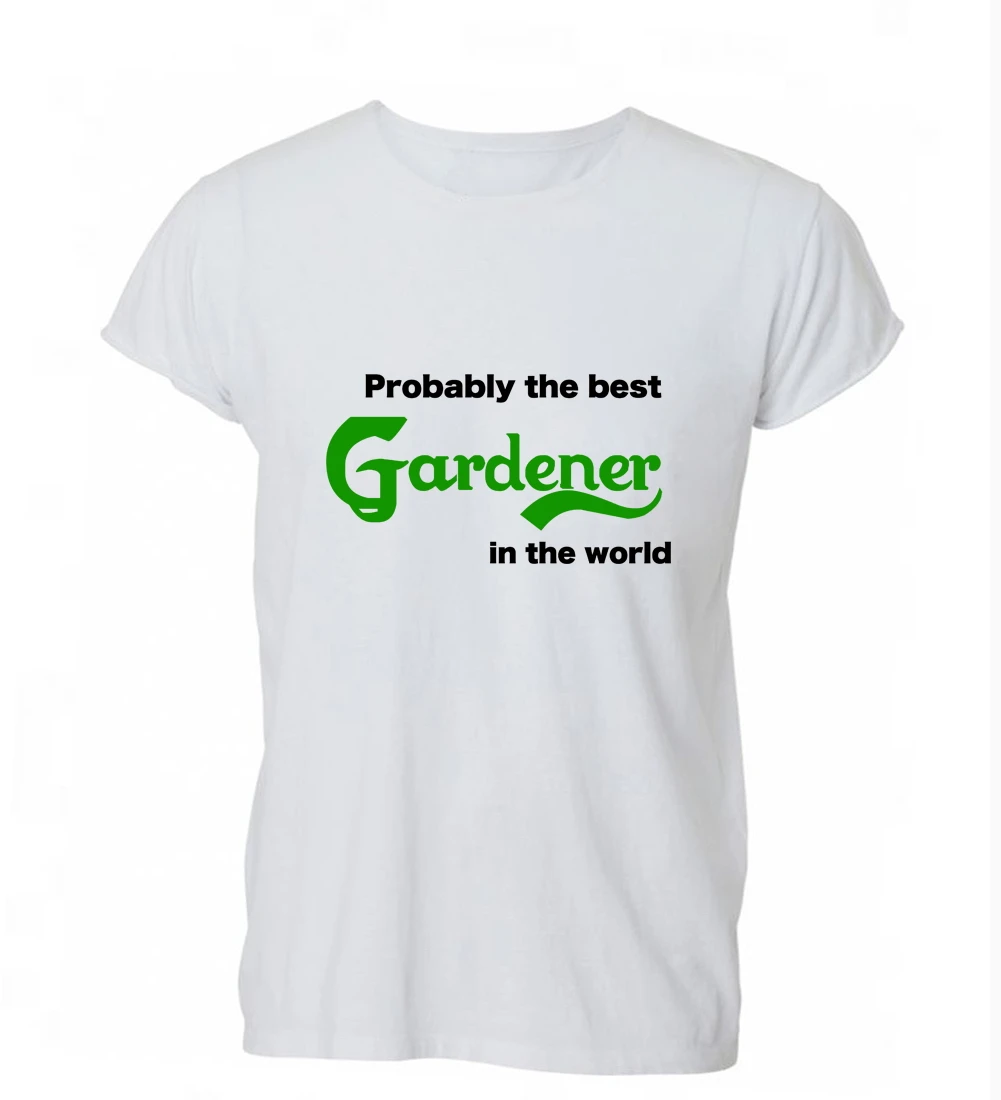 2019 New Brand T Shirt Men Short Sleeve Funny Probably Best Gardener In The World Gift Idea Street Wear | Мужская одежда