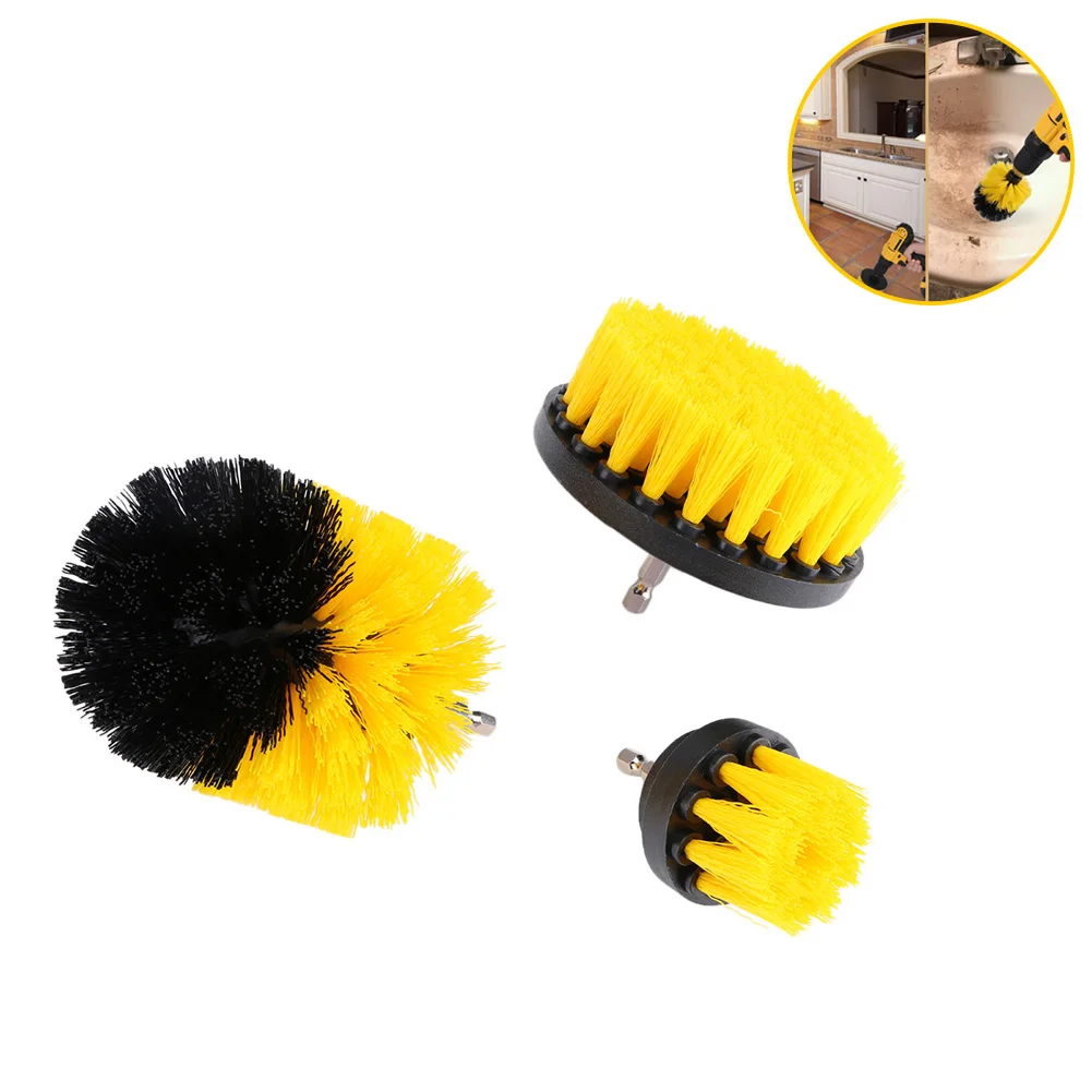 Электрическая щетка для дрели 3 шт./компл. заточки чистки ванна очиститель