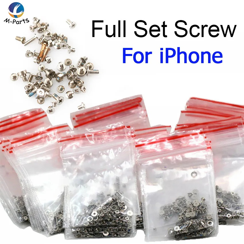 Полный комплект винтов для iPhone 4 5 6 6S Plus 7 8 X 5C с противоскользящей краской 1