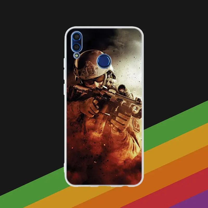 Phone Case 8 Silicone Cover Phone Case Counter Strike cs go Game For Huawei Honor 10i 20 Pro 9X Lite 8a 8x max 8c 7x 7a pro 6x V20 Paly Soft - Color: Phone Case 8
