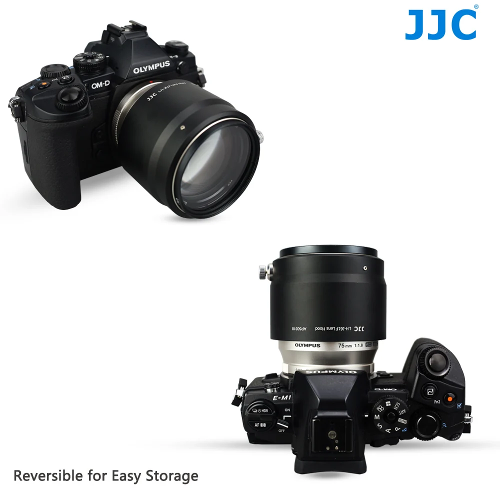 JJC металлическая бленда объектива 58 мм защита для OLYMPUS M.ZUIKO DIGITAL ED 75 F1.8 заменяет