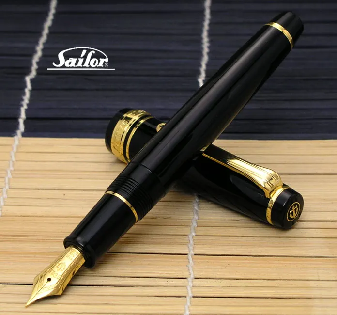 Перьевая ручка Сейлор pg flat Professional Gear Gold silver1221 1222 14k белая красная синяя бесплатная