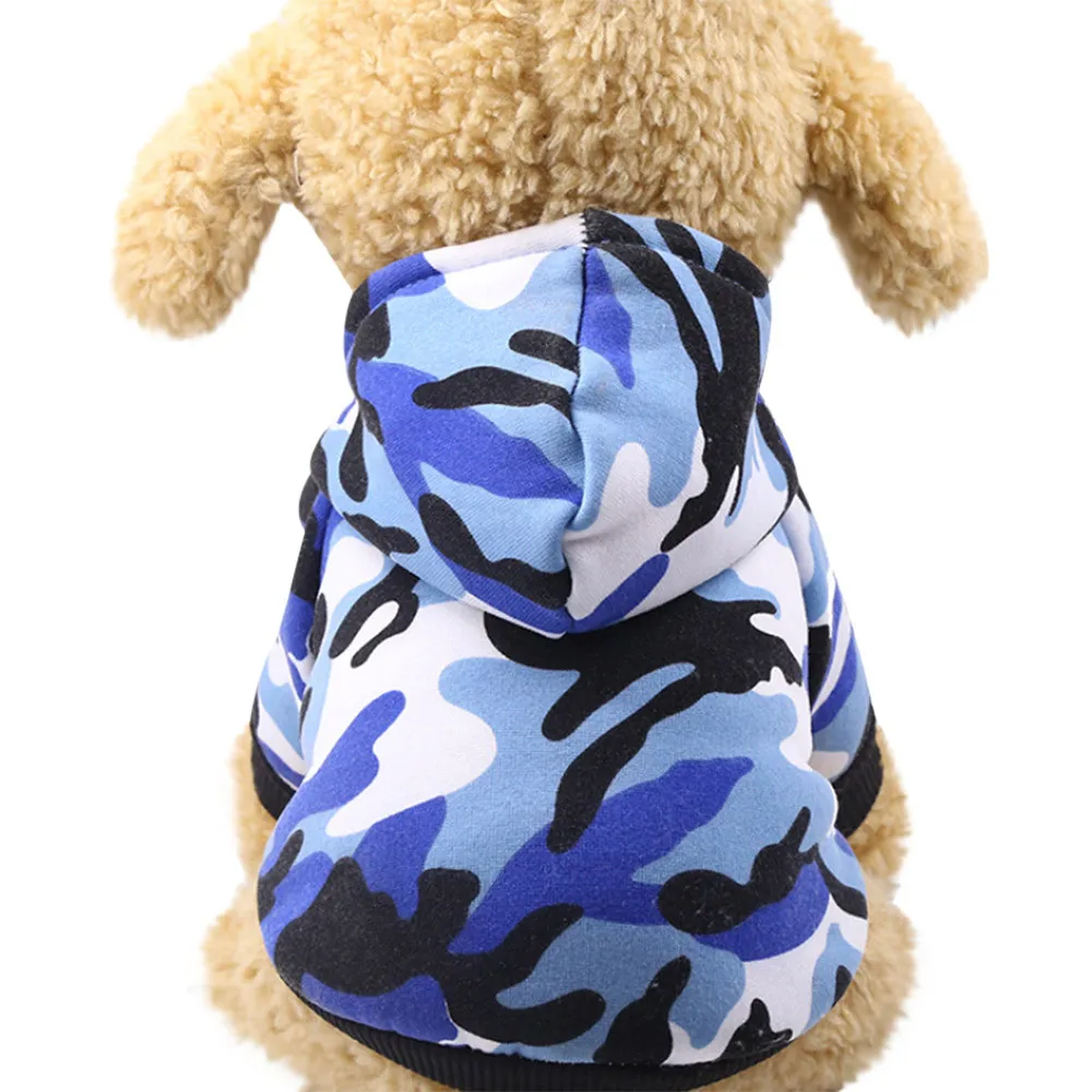 Камуфляжная одежда для собак летняя домашних животных маленьких рубашка Одежда