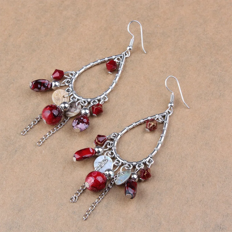 2019 Limited States Earrings Long National Wind Restoring Ancient Ways Eardrop Female Hot Style Jewelry Earring Speed Sell Tong | Украшения