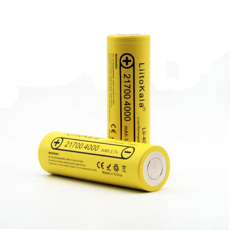 LiitoKala lii-40A 21700 литиевые батареи 4000mAh 3,7 V 15A Трехфазная мощность 5с скорость разряда