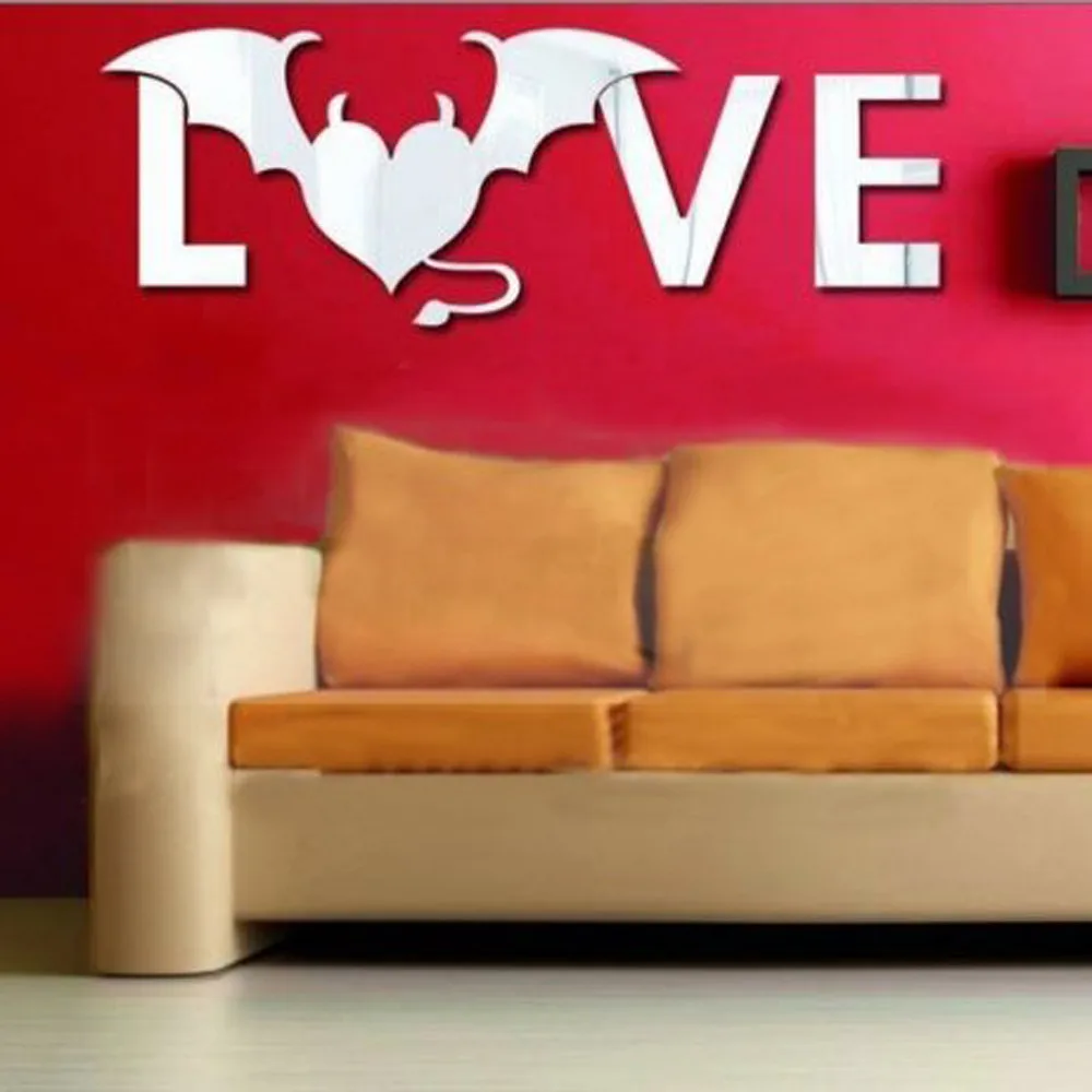 Английский ЛЮБОВЬ настенные наклейки гостиная и спальня украшения