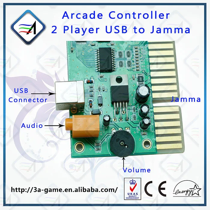 Второго поколения 2 плеера USB PC к Jamma игровой автомат конвертер PCB платы частей