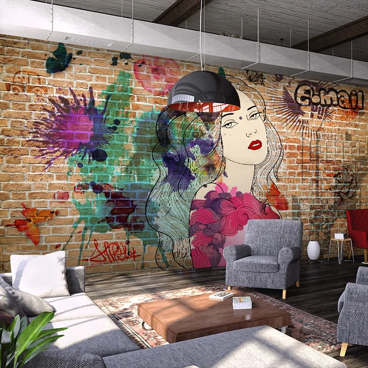 

Photo wallpaper Manicure poster mural Manicure shop tattoo studio makeup shop salon shop background hand-painted wallpaper mural