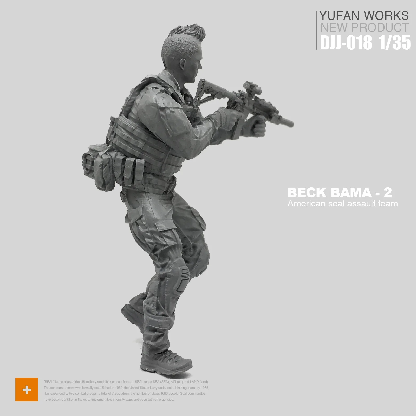 

Yufan Model 1/35 Figure Model Kit Resin Soldier Seals Djj-18