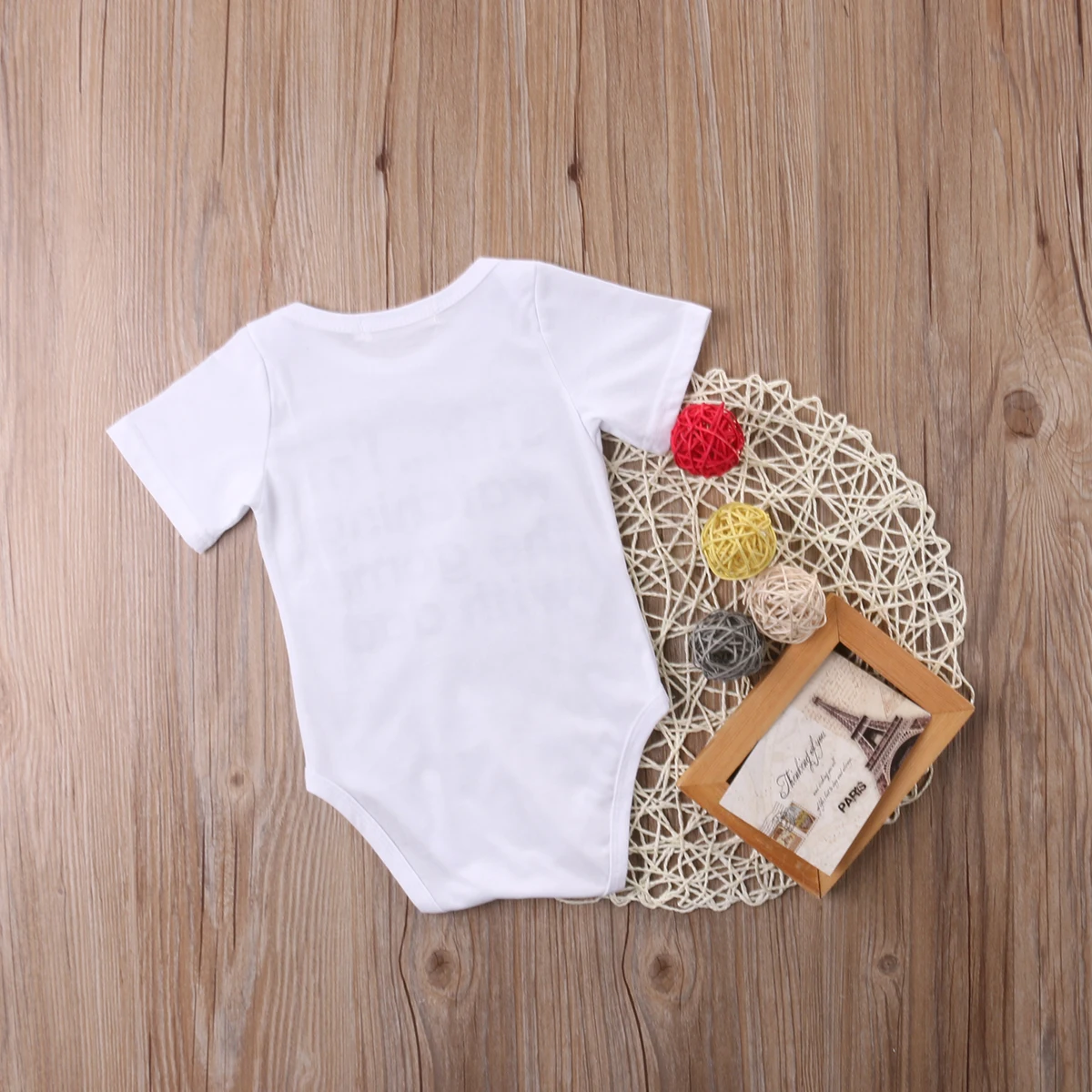 Комбинезон с короткими рукавами и надписью для новорожденных маленьких девочек