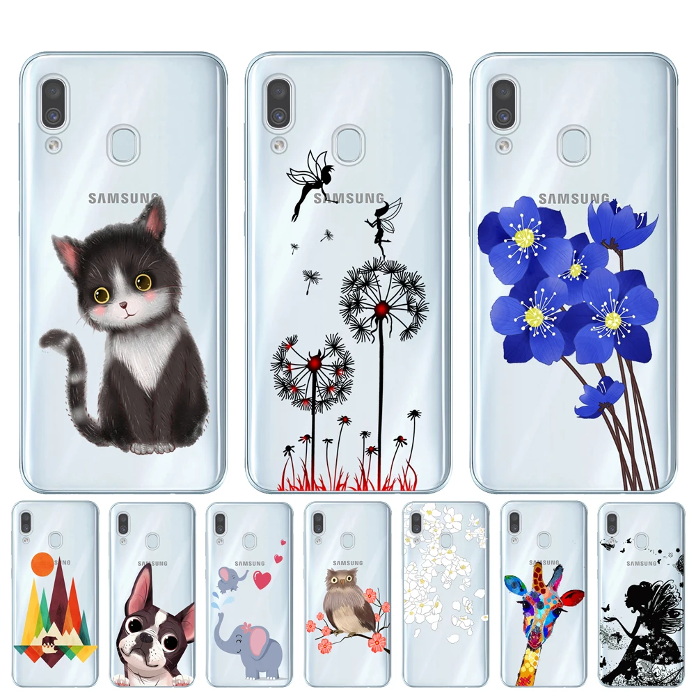 For Samsung Galaxy A30 A305 Case Silicone TPU Soft Phone A50 A505 A10 A20 A40 A70 2019 New Cover | Мобильные телефоны и