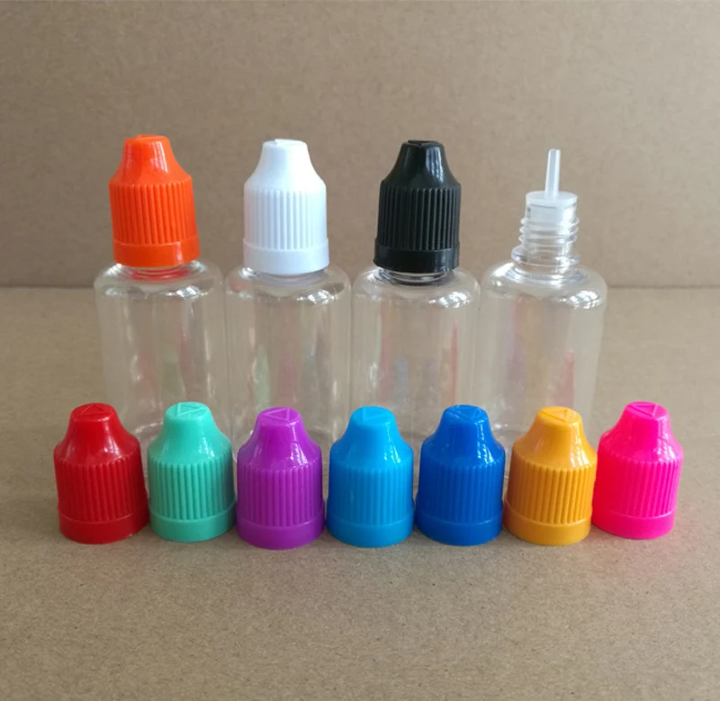 

150pcs 30ML E Liquid Bottle 30ml PET Plastic Dropper Bottles With ChildProof Cap and long fine tips Clear Eye Liquid Bottle