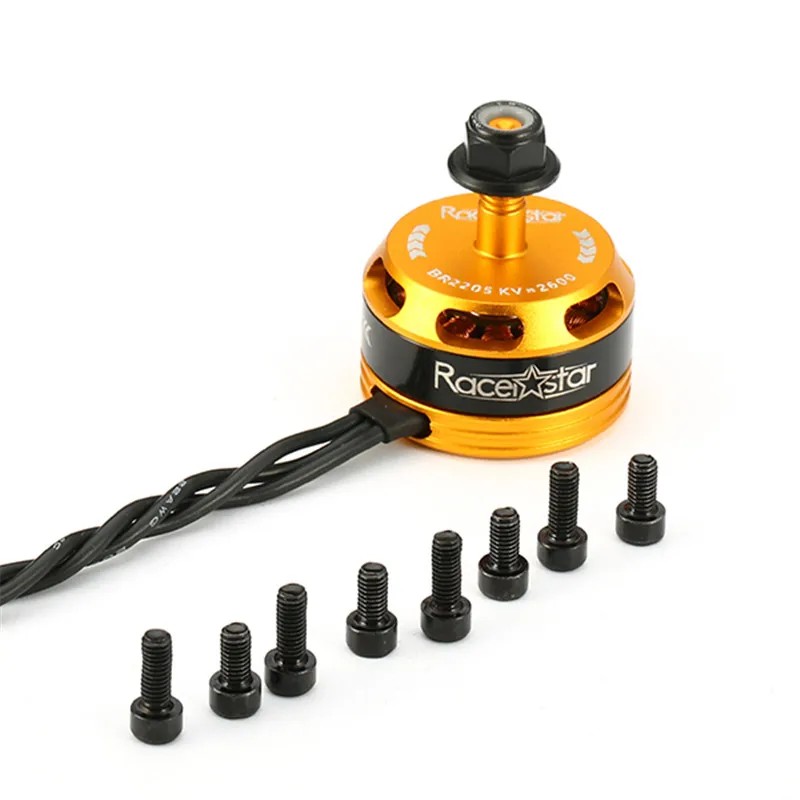 Racerstar Racing Edition 2205 BR2205 2600KV 2 4S бесщеточный двигатель CW/CCW желтый для QAV250 ZMR250 260|ccw|ccw