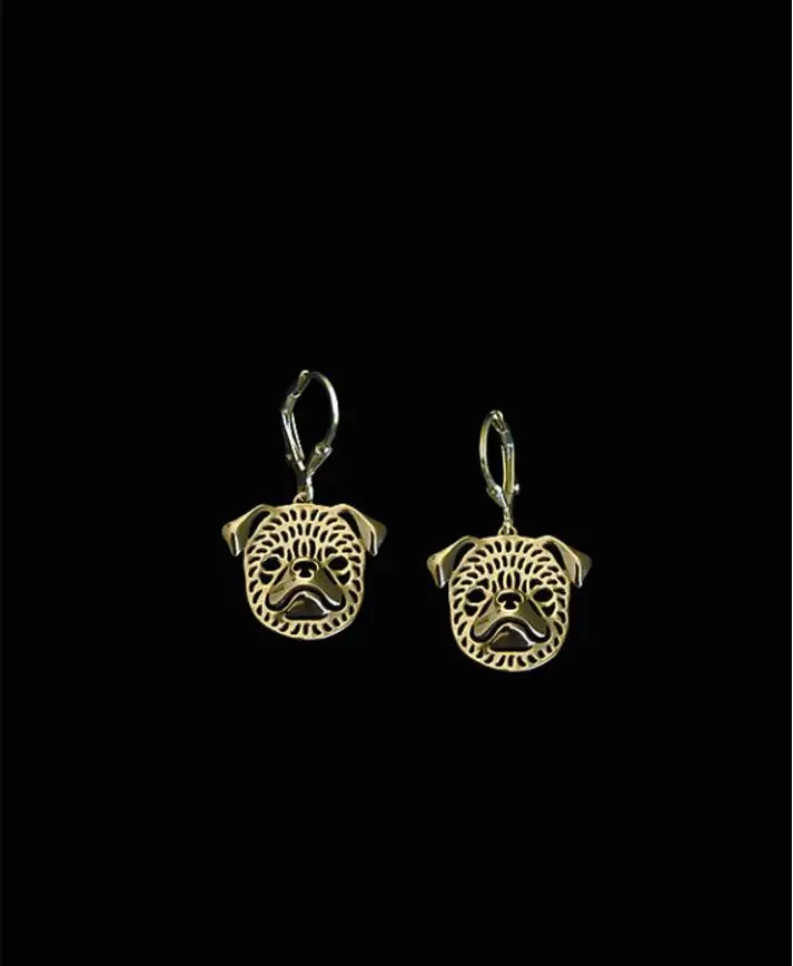 Уникальные ажурные серьги в виде гриффона Брюсселе ручная работа идея для